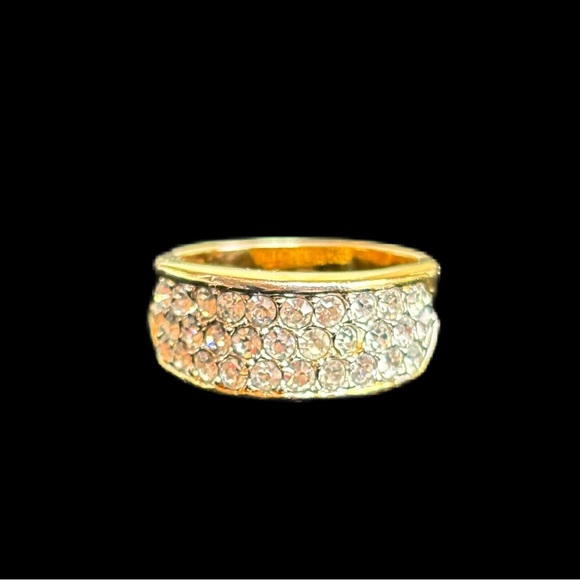 Vintage Premier Designs Gold & Cubic Zirconia Ring - Picture 2 of 6